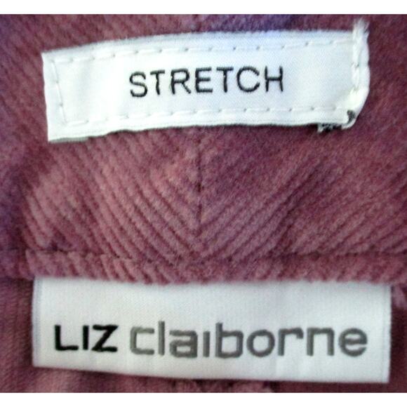 Liz Claiborne Women's Mid Rise Bootcut Stretch Mauve Corduroy Pants NWT Size 18 - Picture 7 of 10